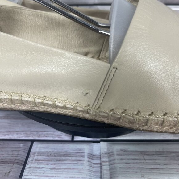 Tory Burch Women's Nappa Leather Color Block Flat Espadrille Flats Size 10 - Picture 2 of 12